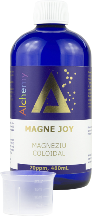 Magneziu coloidal, Magne Joy, Pure Alchemy, 70ppm, 480mL