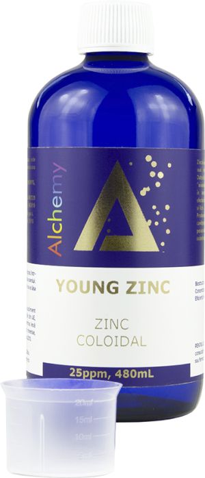 Zinc coloidal Young Zinc, Pure Alchemy, 25ppm, 480mL