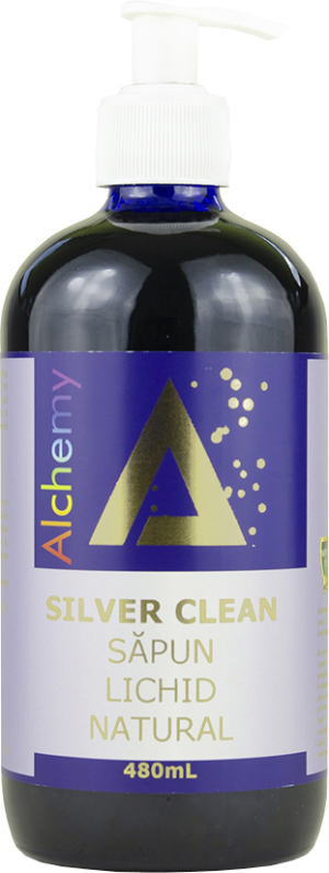 Silver Clean, săpun lichid natural cu aur și argint, 480ml