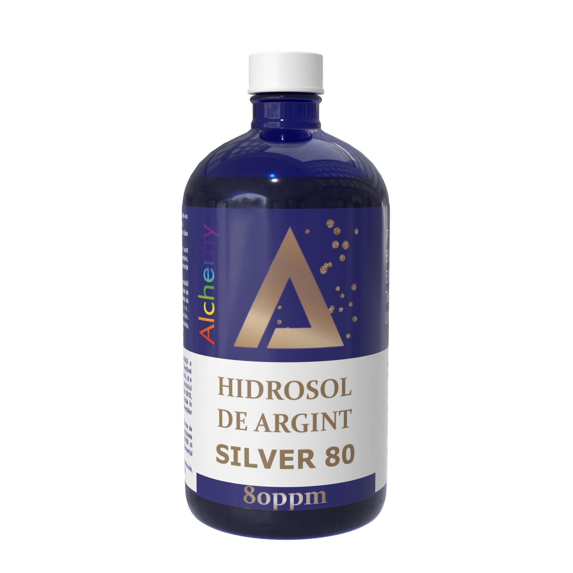 Hidrosol de argint Silver 80, Pure Alchemy, 80ppm, 480mL