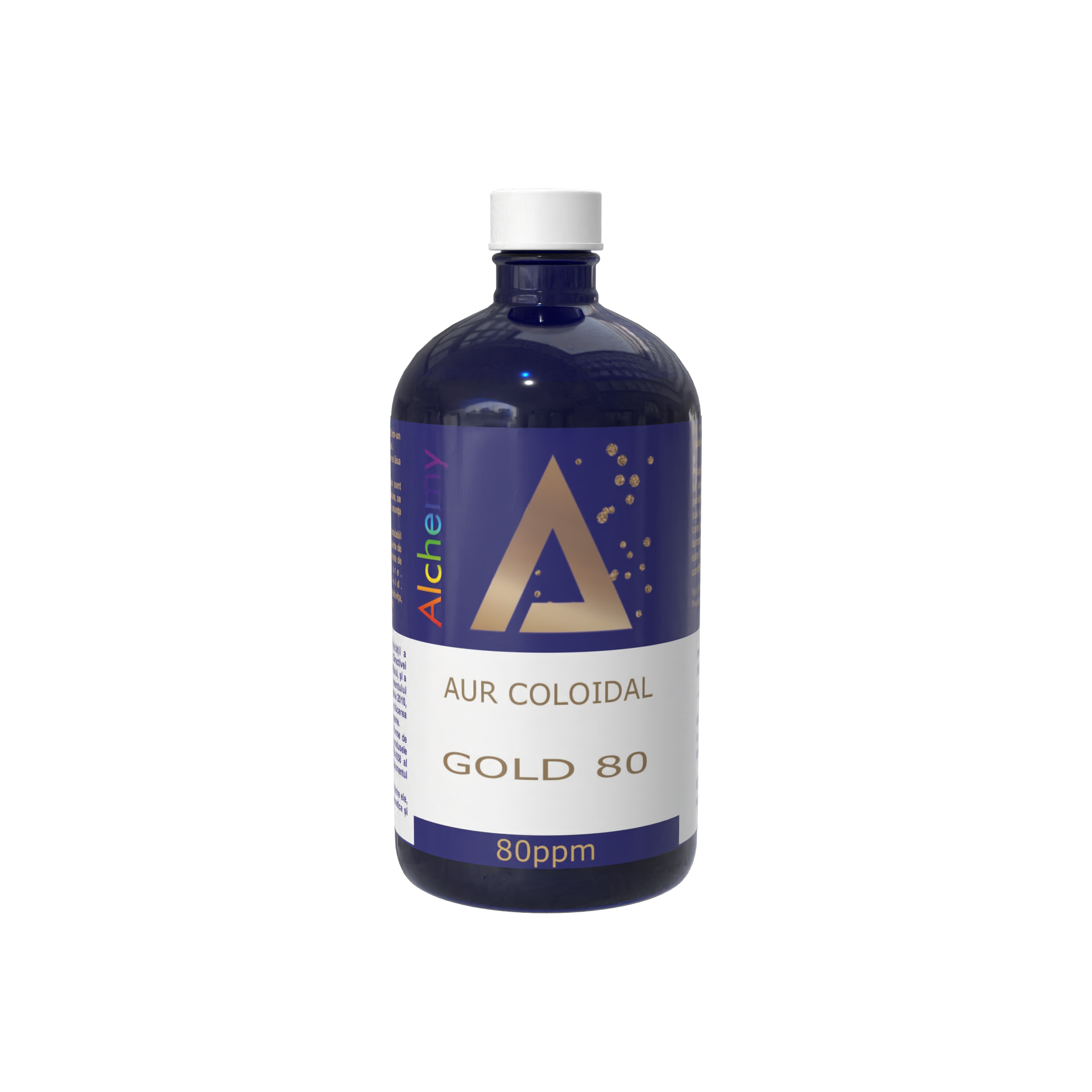 Aur coloidal Gold 80, Pure Alchemy, 80ppm, 480mL